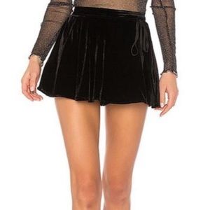 Free People Velvet Skort